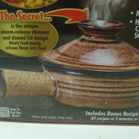 Stone Wave Microwave Cooker Non-Stick Ceramic Stoneware As Seen On TV - Picture 3 of 9